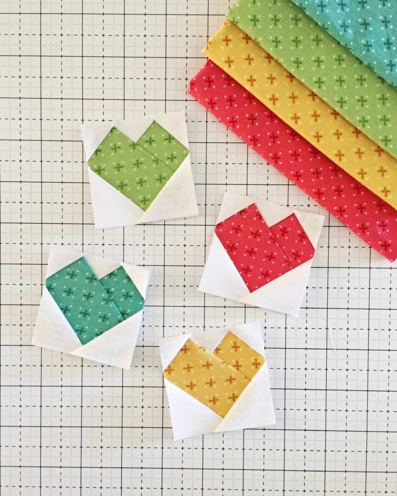 Foundation Paper Piecing Sew Along + Free Heart Block Pattern - Center